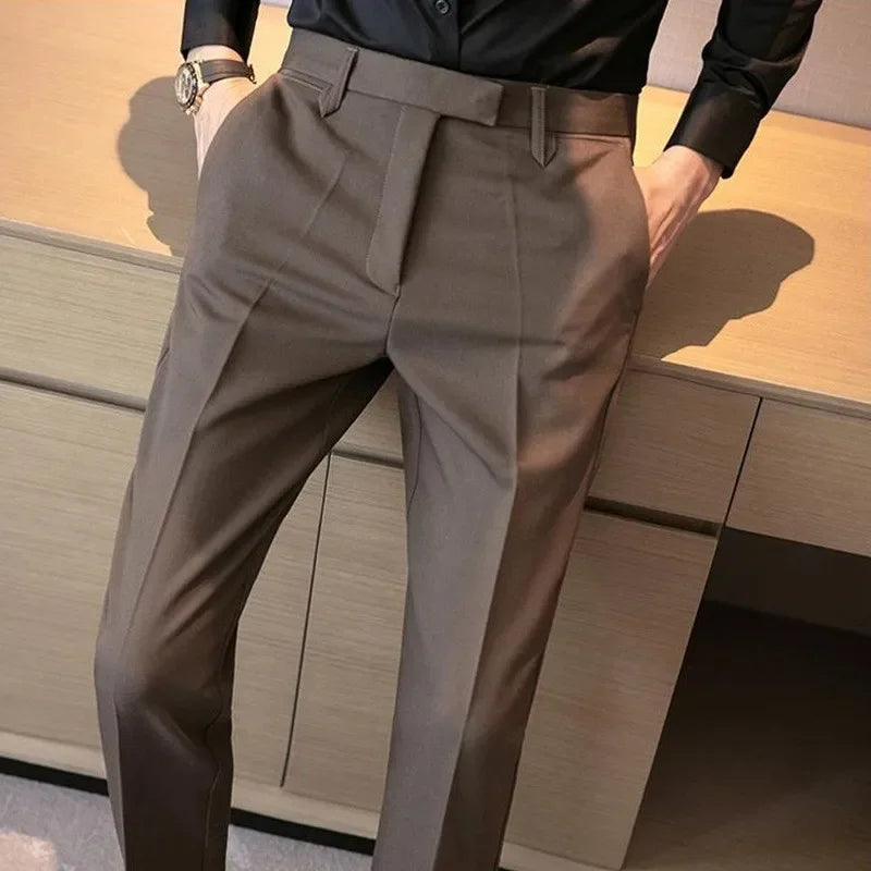 Luxury Men's Pants – British Style, Social and Casual, Elegant Details and Modern Design
