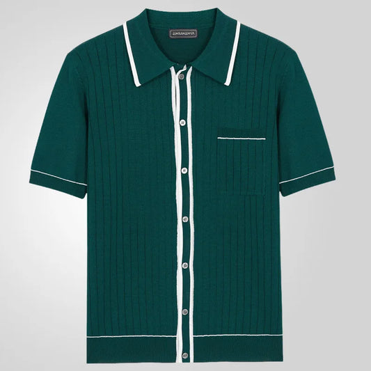 Men's Haute Couture – Summer Cardigan and Social Polo with Exclusive Closure