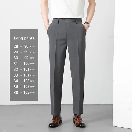 Sophisticated Style – Men's Business Pants, Slim Fit, Versatile for Office and Social Events