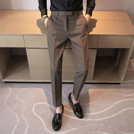 Luxury Men's Pants – British Style, Social and Casual, Elegant Details and Modern Design