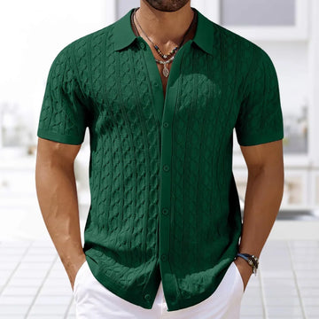 Men's Urban Style – Loose Button-Up Shirt for Everyday Wear